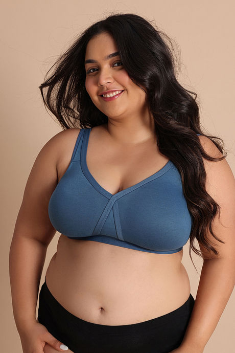 Zivame True Curv Double Layered Non Wired Full Coverage Super Support Bra - Real Teal — image 2